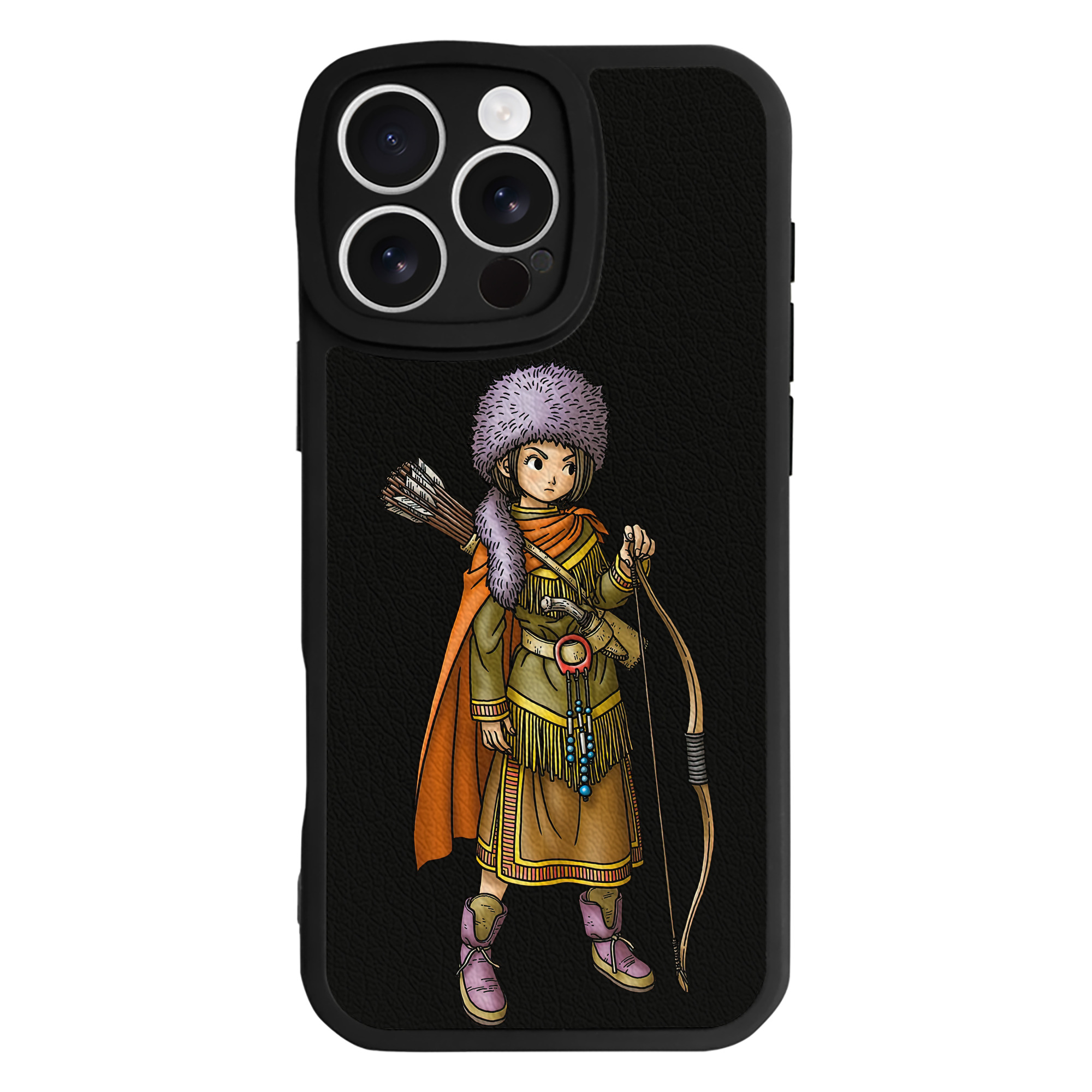 （画像用） ドラゴンクエスト Doragon Kuesuto Dragon Quest 【iPhone 16シリーズ対応】シリコンスマホケース（レザー調） 材質：シリコン